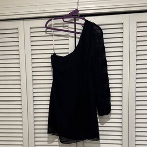 Lilly Pulitzer Black One-Shoulder Dress